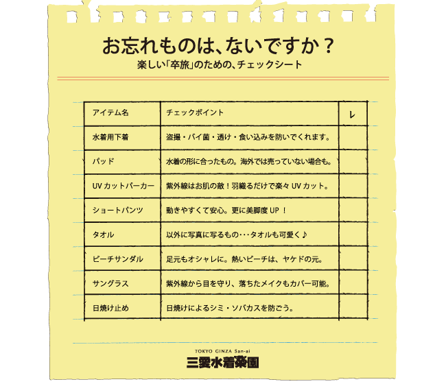 チェックシート